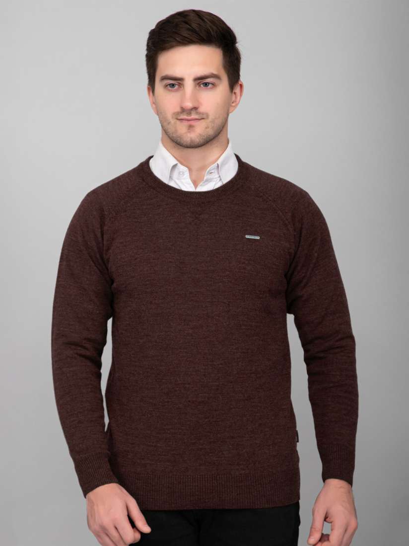 Buy GODFREY Round Neck Woollen Pullover Sweaters for Men 25401732 Myntra