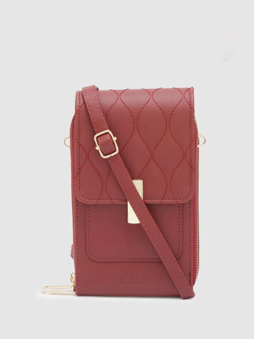 Buy Globus Women Maroon Solid Casual Sling Bag Handbags for Women 25403244 Myntra