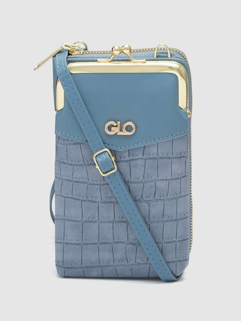Buy Globus Women Blueish Grey Solid Casual Sling Bag Handbags for Women 25403570 Myntra