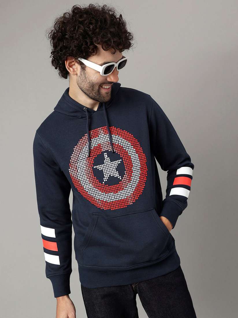 Captain america hooded t shirt new arrivals