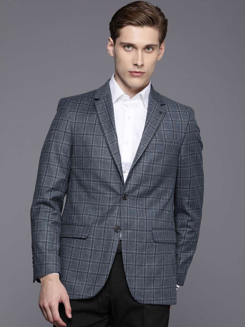 Louis philippe check blazer online