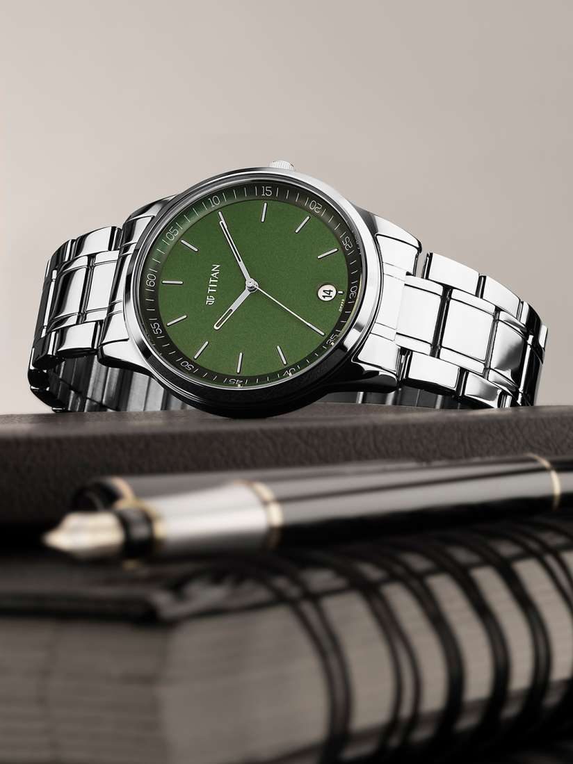 Buy Titan Men Dial Stainless Steel Bracelet Style Straps Analogue Watch 10027SM01 Watches for Men 25409948 Myntra