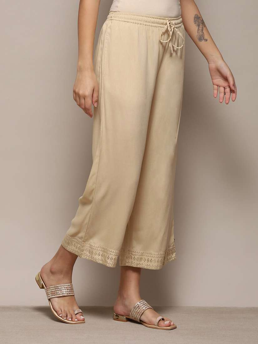 Buy Biba Flared Ethnic Palazzos Palazzos for Women 25410316 Myntra