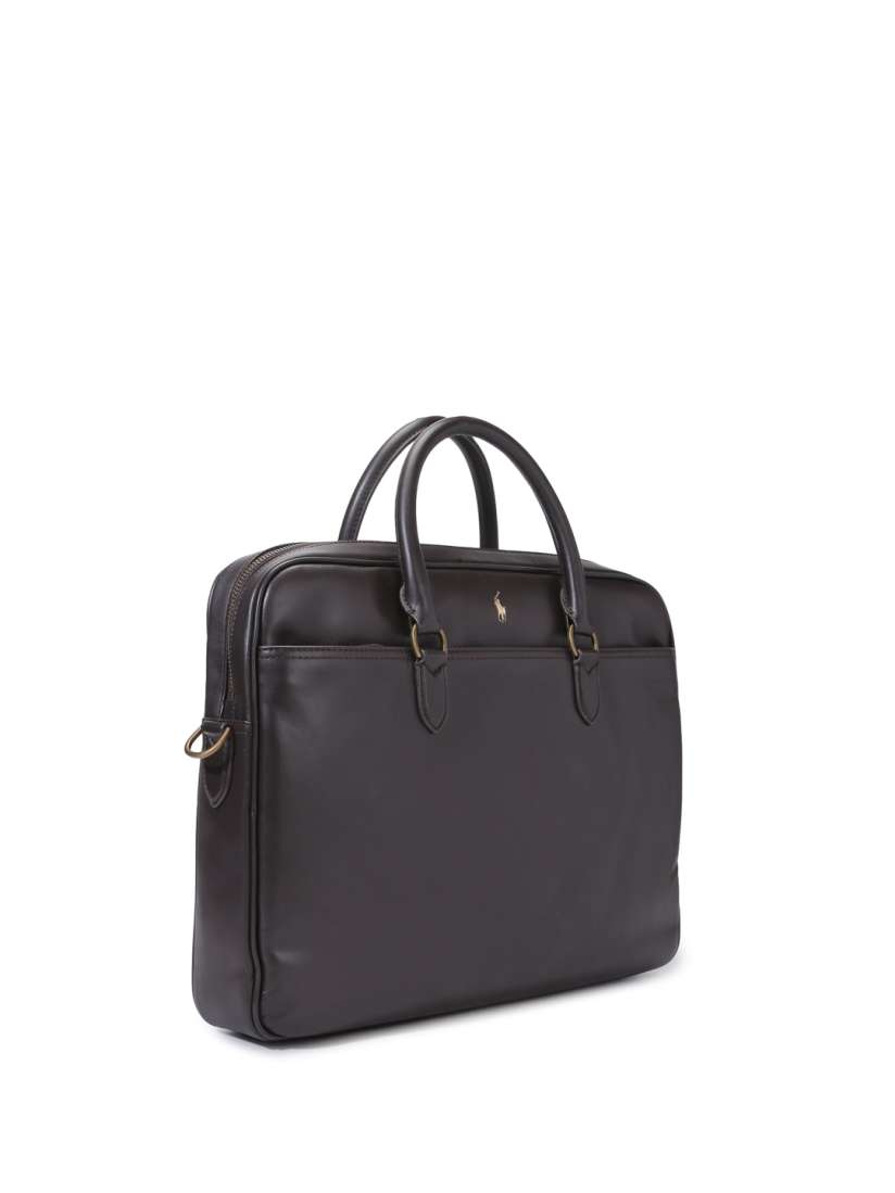 Buy Polo Ralph Lauren Men Leather Laptop Bag Up To 14 Inch Laptop Bag for Men 25414990 Myntra