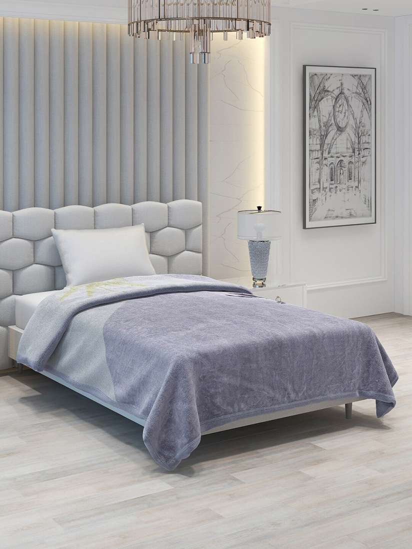 Buy Monte Carlo Grey Black Floral 1000 GSM Heavy Winter Single Bed Blanket Blankets Quilts and Dohars for Unisex 25416756 Myntra