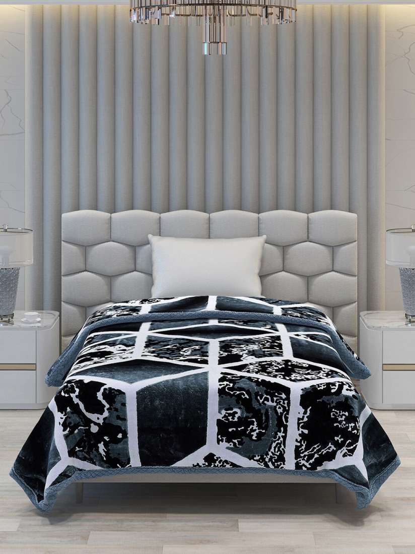 Buy Monte Carlo Grey White 1000 GSM Heavy Winter Single Bed Blanket Blankets Quilts and Dohars for Unisex 25416784 Myntra