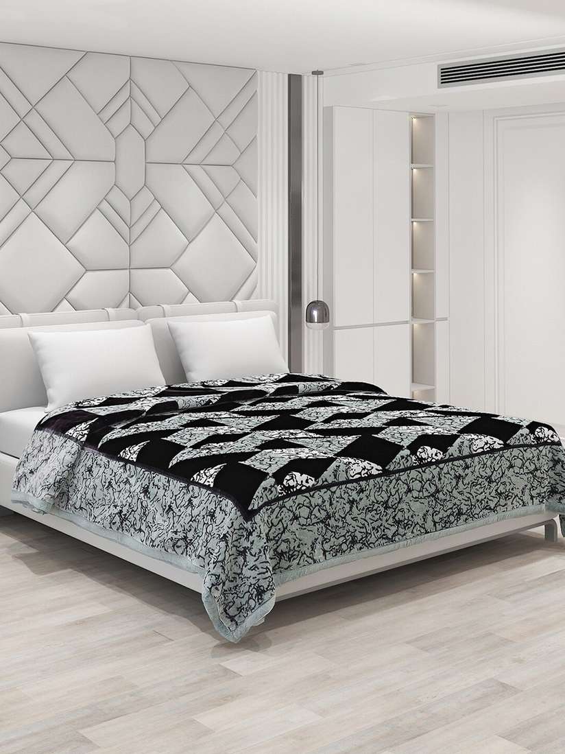 Double Layer Blanket Monte Carlo Kambal Double Bed Bed Blanket