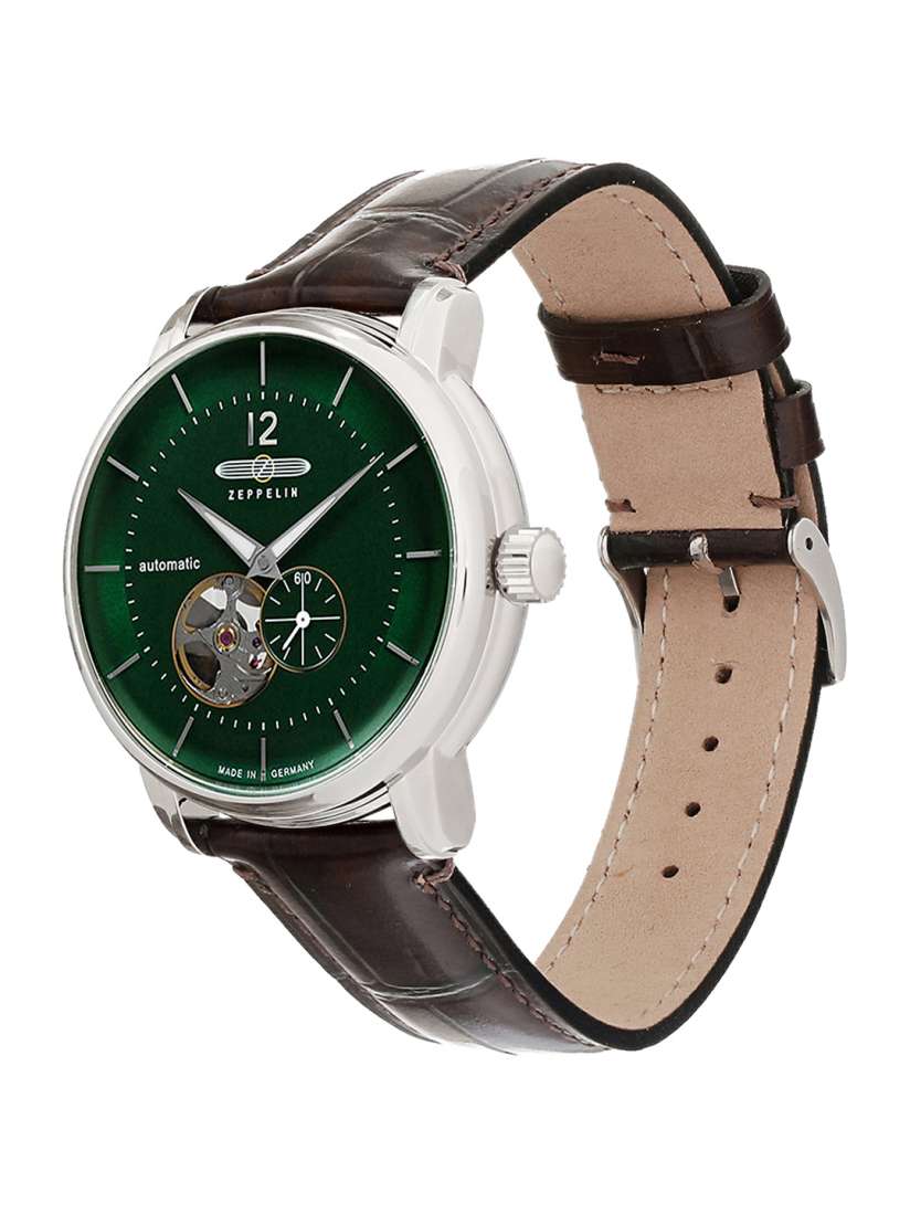 ZEPPELIN Men Skeleton Dial & Brown Leather Straps Analogue Automatic Motion  Watch 81664