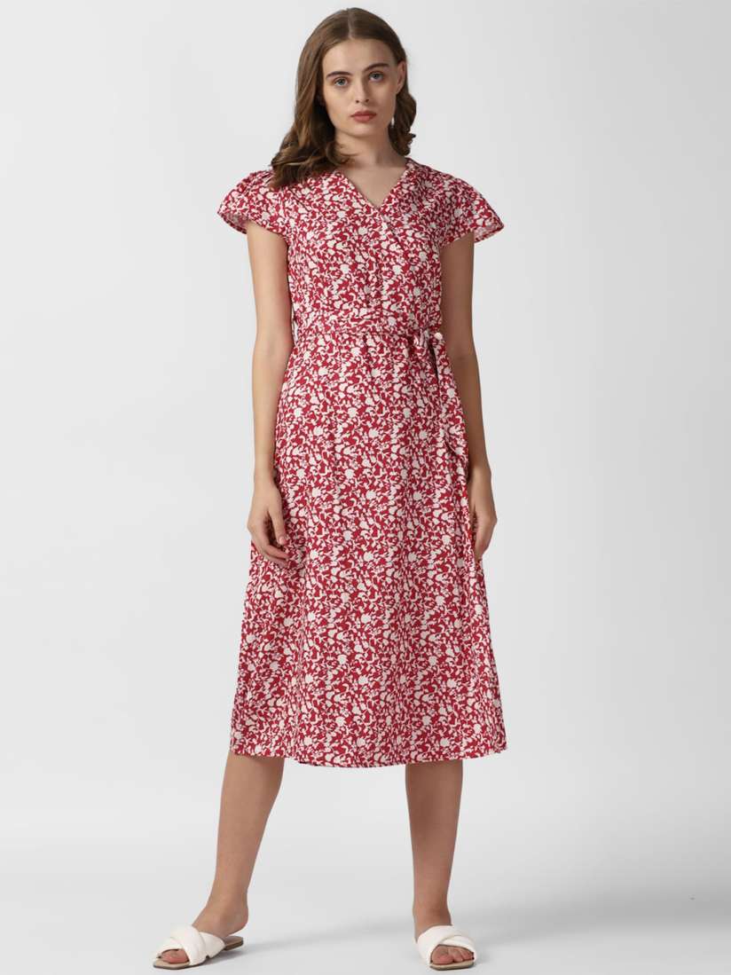 Buy Van Heusen Woman Floral Printed Wrap Midi Dress Dresses for Women 25418460 Myntra