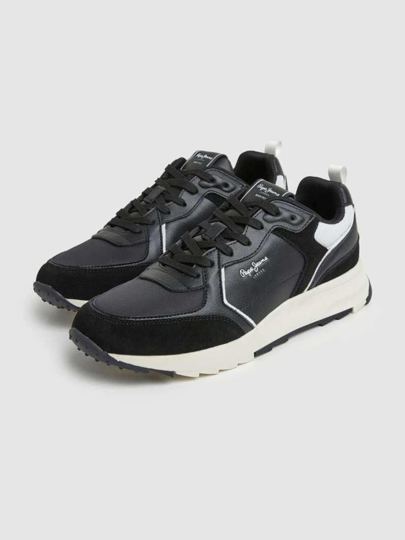 Pepe jeans leather shoes clearance
