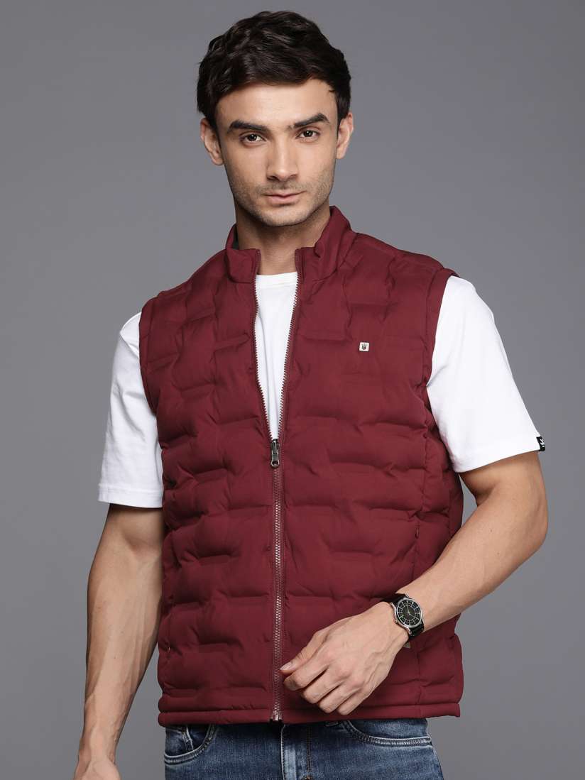 Buy Louis Philippe Sport Solid Sleeveless Padded Jacket Jackets for Men 25422778 Myntra