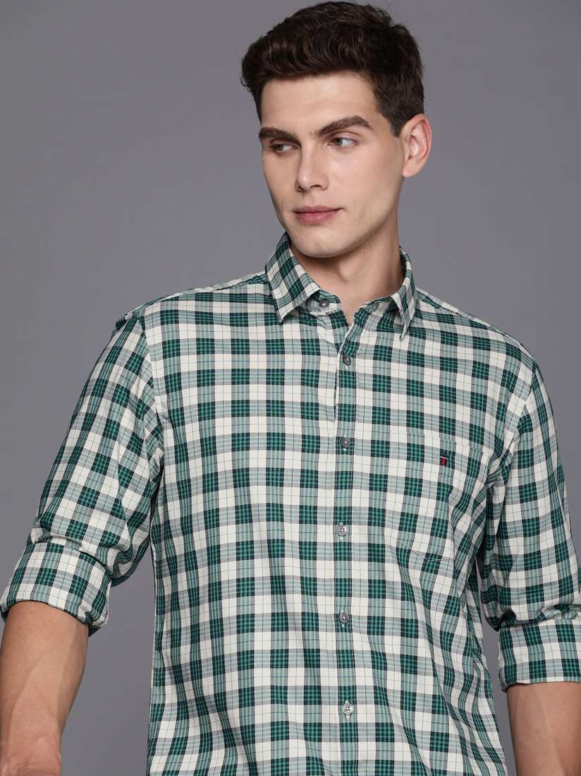 Buy Louis Philippe Sport Slim Fit Checked Pure Cotton Casual Shirt Shirts for Men 25423066 Myntra