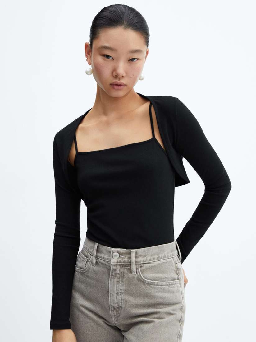 Buy MANGO Spaghetti Top with Bolero Jacket Tops for Women 25427212 Myntra