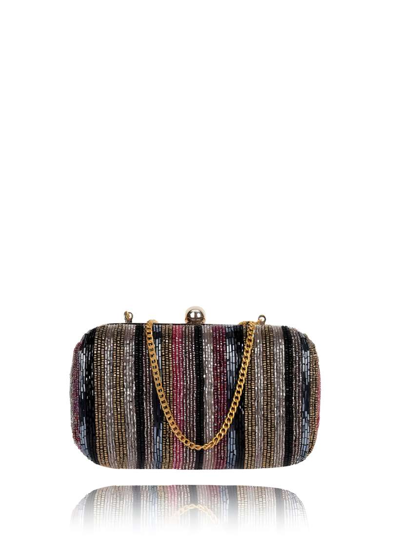 Buy REZZY Embroidered Shoulder Strap Box Clutch Clutches for Women 25429354 Myntra