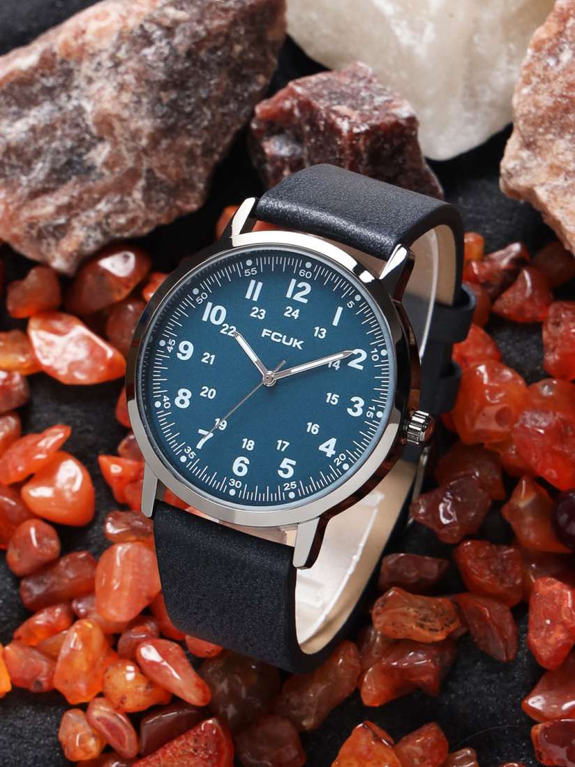 Buy FCUK Men Printed Dial Leather Straps Analogue Watch FK00018E Watches for Men 25435300 Myntra