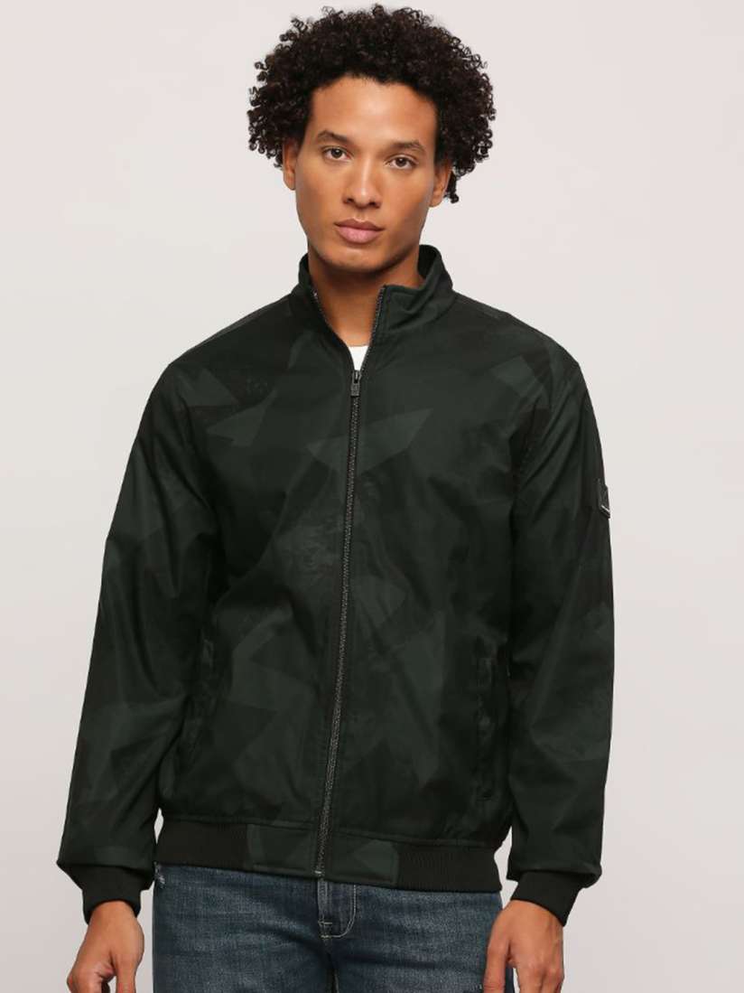 Buy Pepe Jeans Camouflage Printed Lightweight Bomber Jacket Jackets for Men 25437028 Myntra