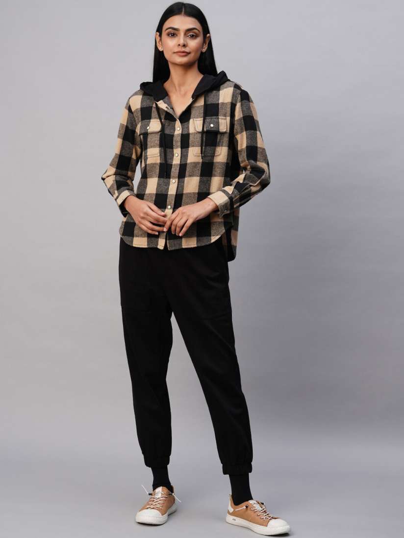 Joggers and dress shirt discount