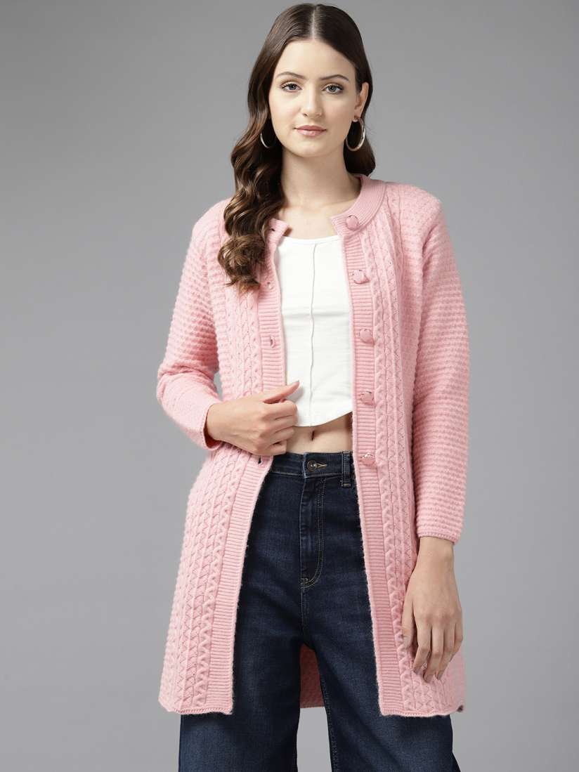 Buy Cayman Women Woollen Longline Cardigan Sweaters for Women 25445338 Myntra