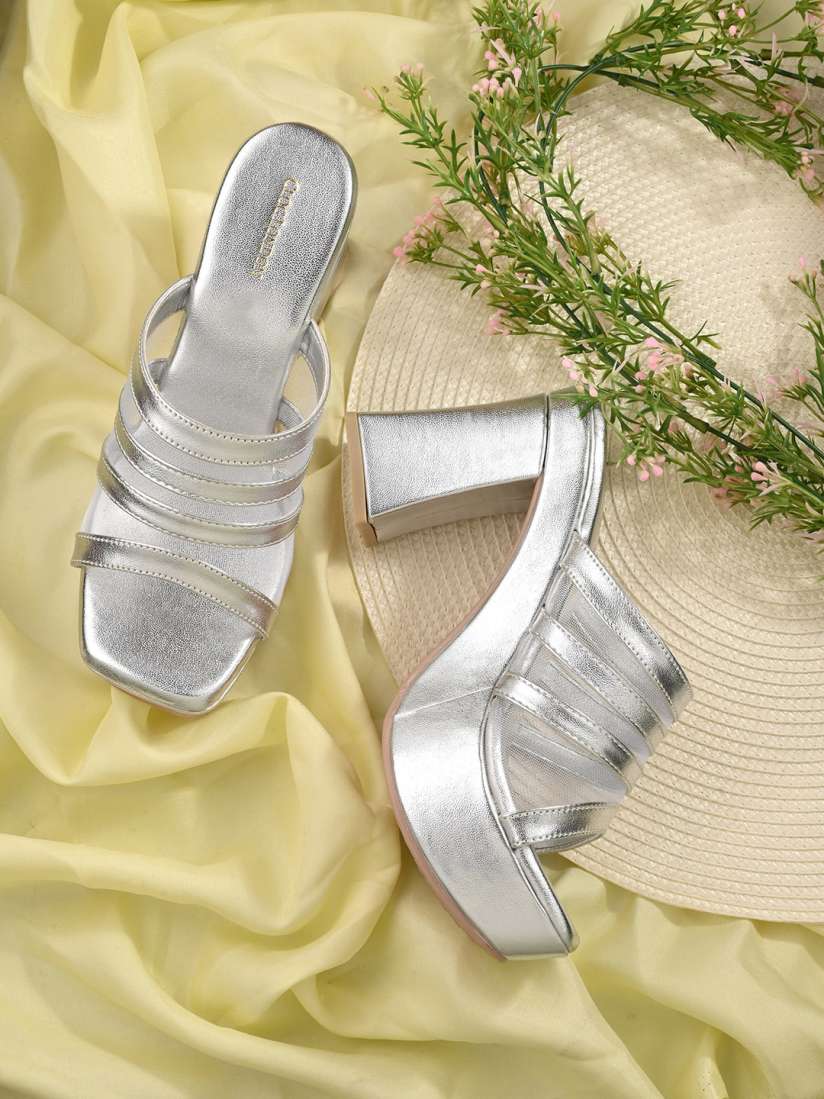Buy CLOG LONDON Strappy Platform Heel Mules Heels for Women 25445696 Myntra