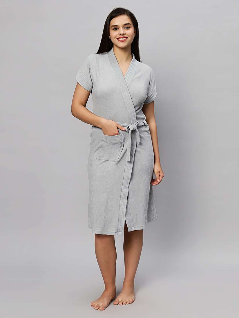 Buy LacyLook Half Sleeved Quick Dry Bath Robe Bath Robe for Women 25447114 Myntra