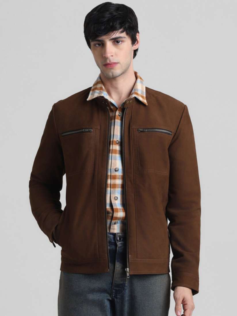 Jack jones leather jacket mens new arrivals