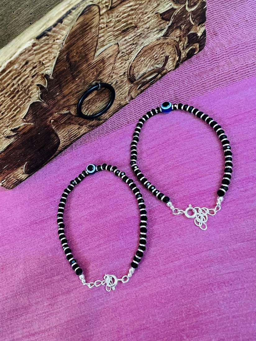 Black Thread Anklet Boys Ankle Bracelet Anklets Boys Handmade Boys