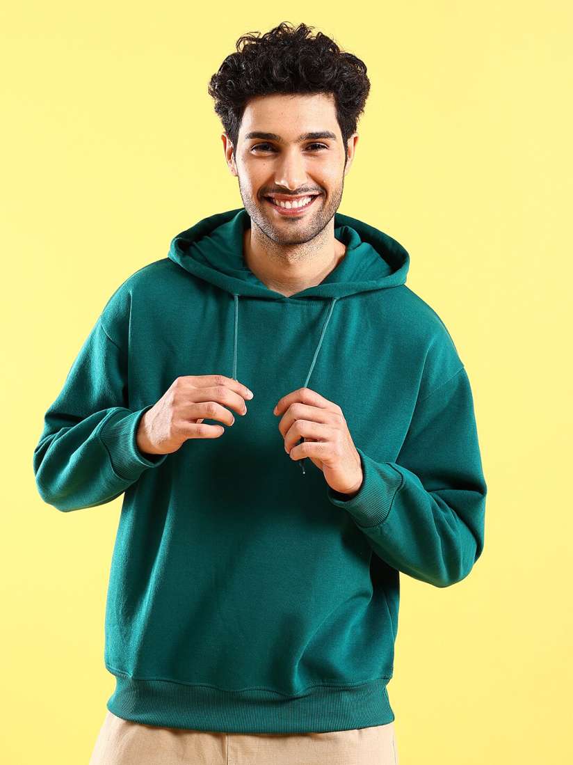 Buy The Indian Garage Co Hooded Long Sleeve Oversized Pullover Sweatshirt Sweatshirts for Men 25449300 Myntra