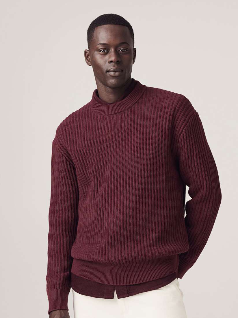Ribbed jumper men outlet