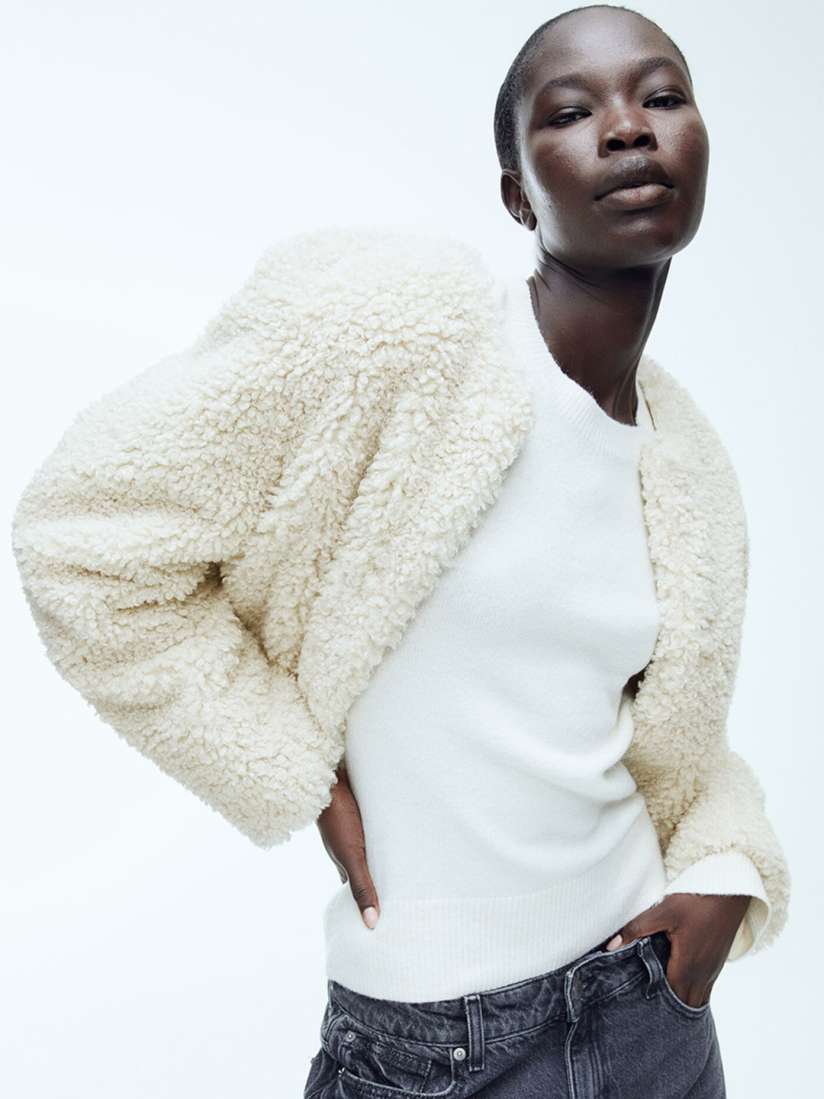 Teddy jacket h&m sales