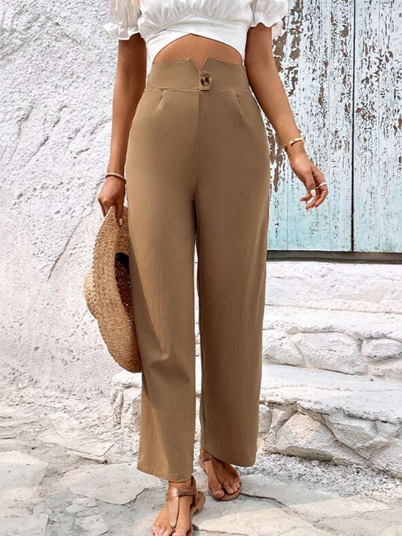 Pleated trousers for ladies hot sale