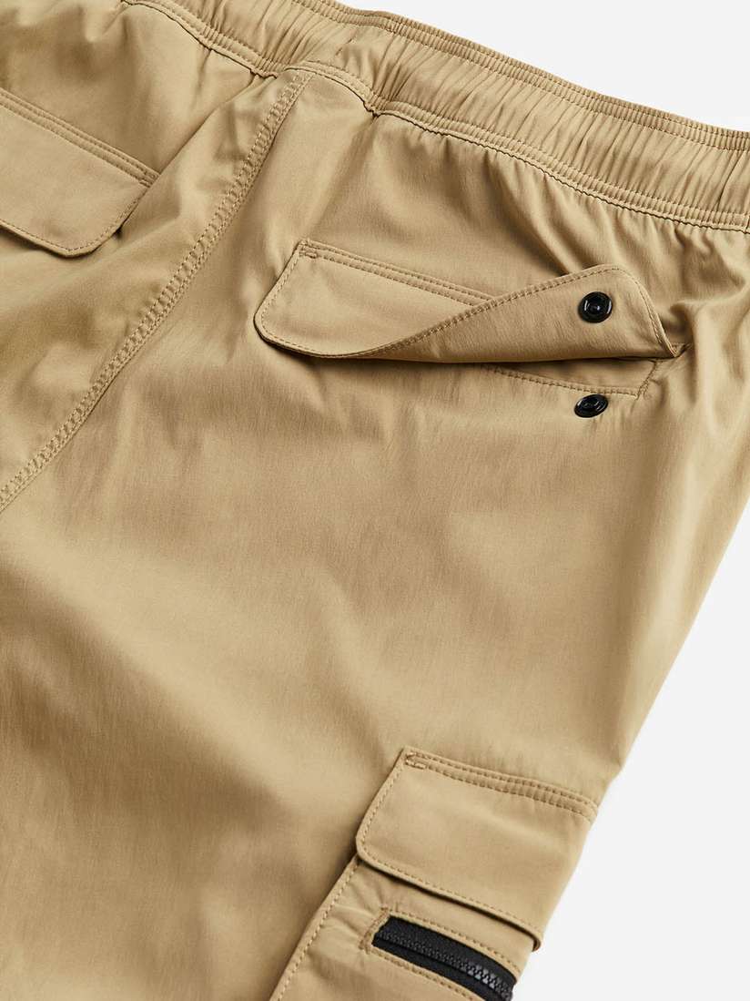 mame☆Cotton Nylon Tucked Cargo Trousers