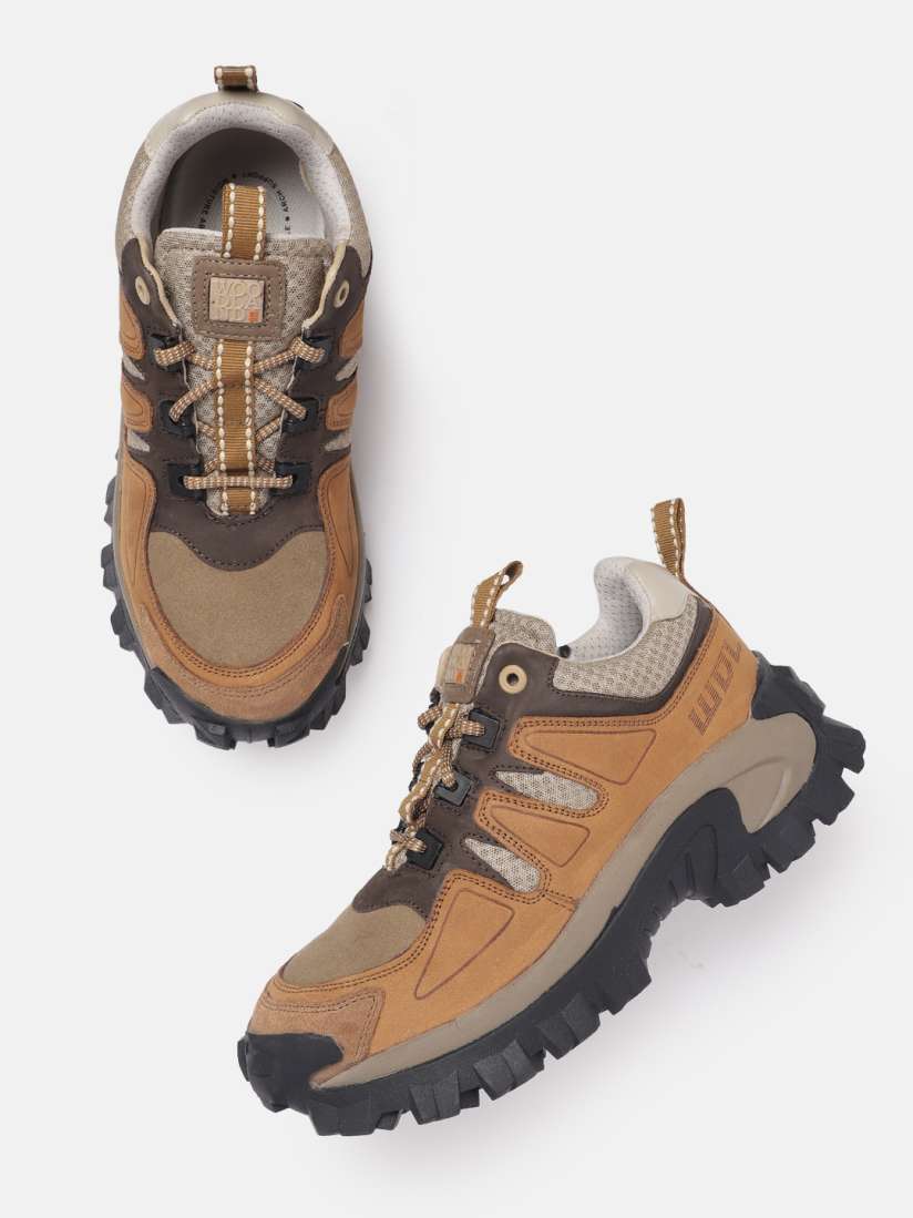 Buy Woodland Men Round Toe Leather Sneakers Casual Shoes for Men 25459396 Myntra