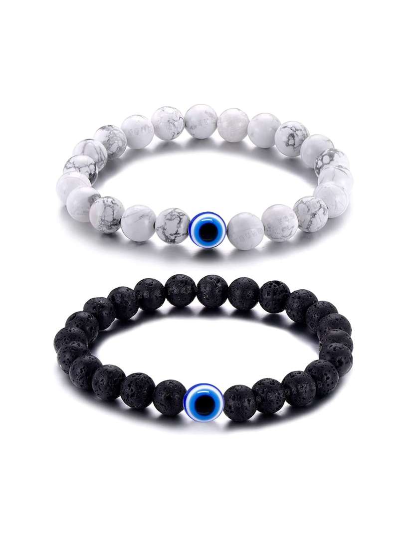 Evil eye bracelet for couples sale