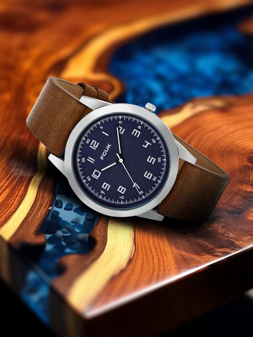 Buy FCUK Men Leather Straps Analogue Watch FK00017B Watches for Men 25465196 Myntra