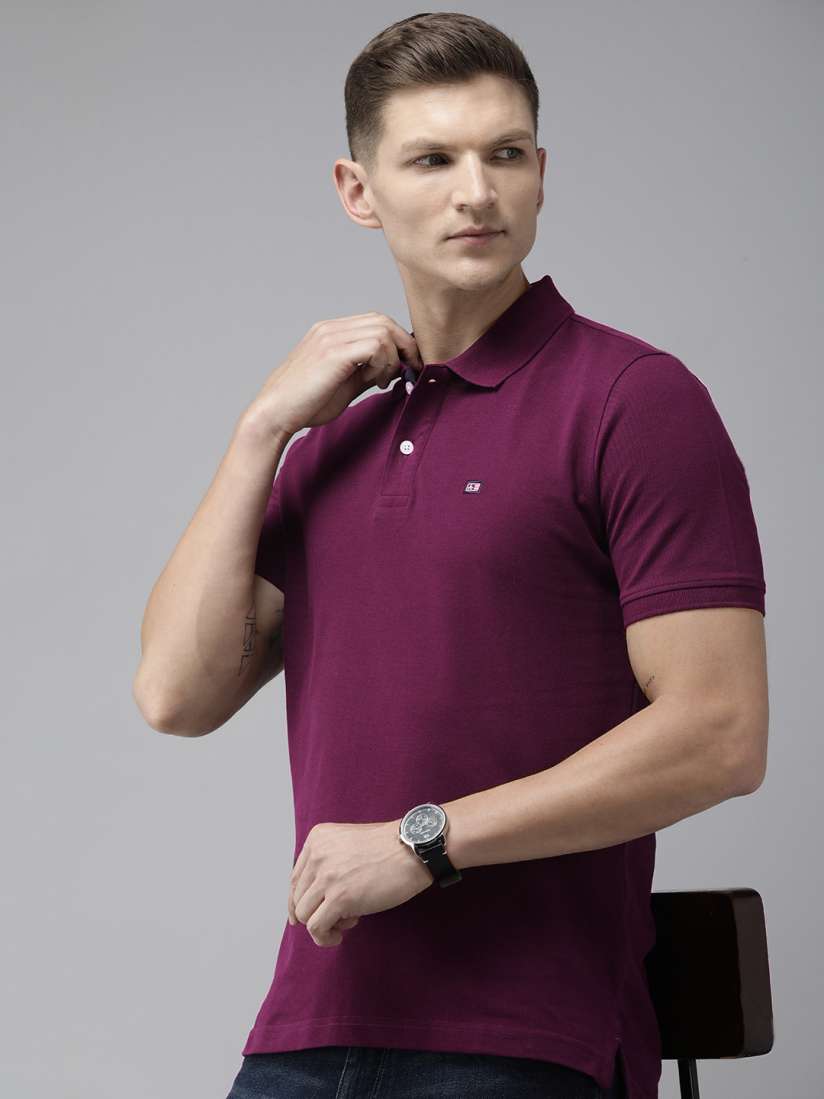 Buy Arrow Polo Collar Pure Cotton T shirt Tshirts for Men 25474728 Myntra