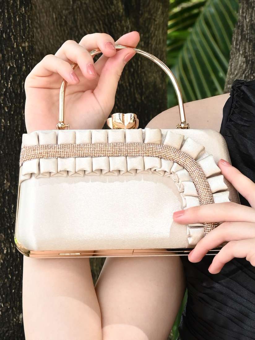 Buy ODETTE Embellished Box Clutch Clutches for Women 25479698 Myntra