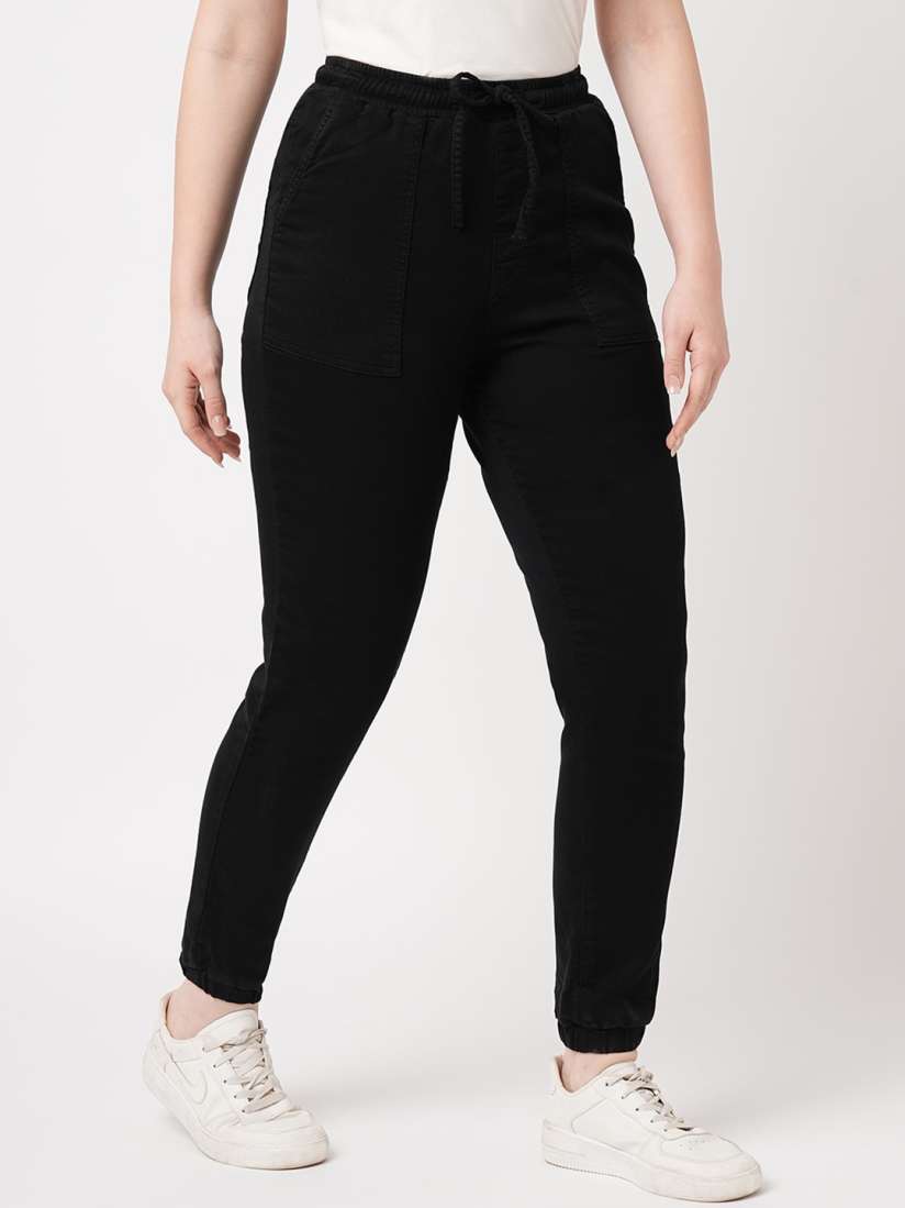 Buy Kraus Jeans Women Loose Fit High Rise Joggers Trousers for Women 25480736 Myntra