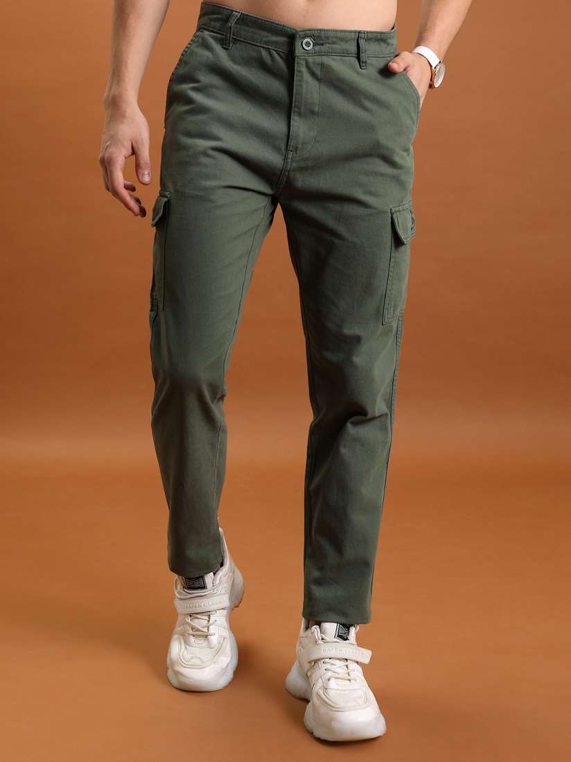 Tapered fit cargo pants on sale