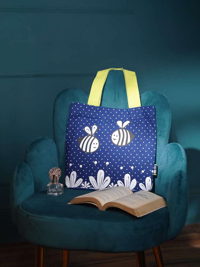 Buy Kanvas Katha Printed Shopper Canvas Reusable Tote Bag Handbags for Women 25487158 Myntra