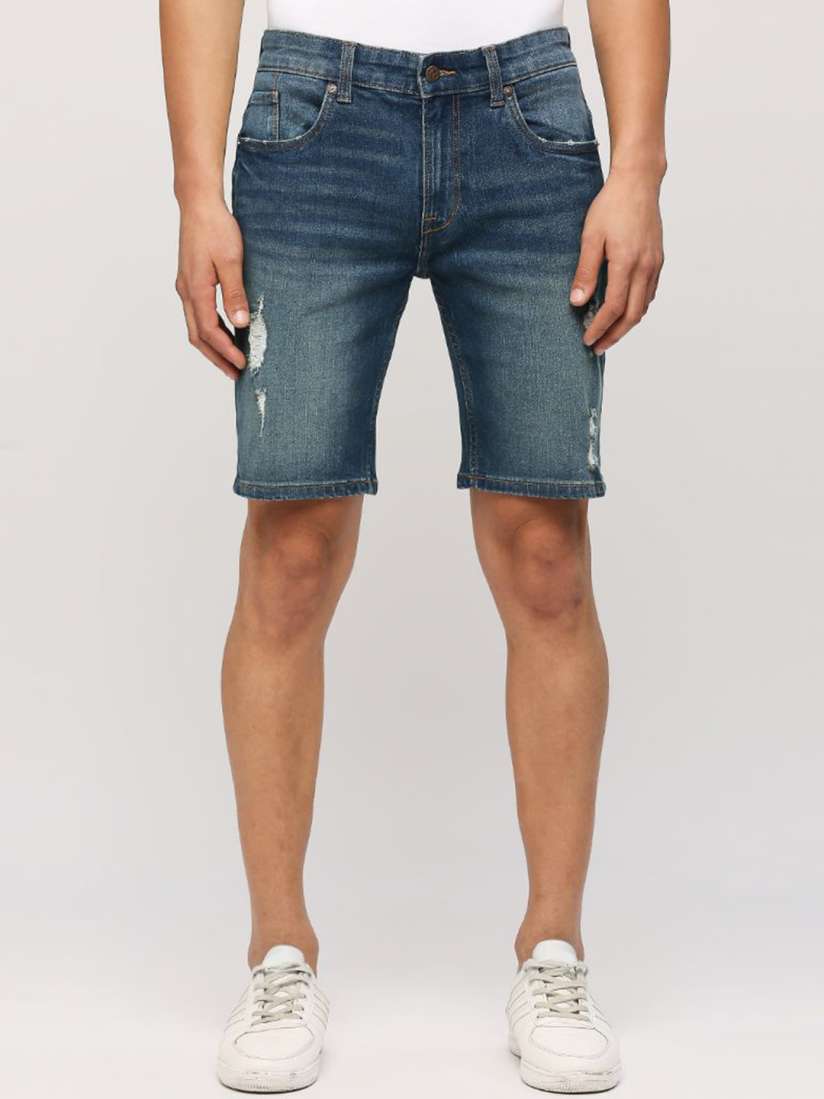 Buy Pepe Jeans Men Washed Mid Rise Denim Shorts Shorts for Men 25490568 Myntra