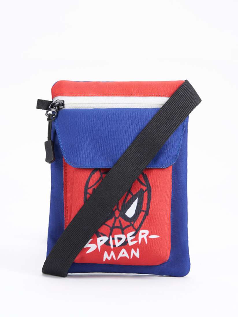 Buy Bewakoof Blue Spiderman Printed Structured Sling Bag Handbags for Unisex 25496138 Myntra