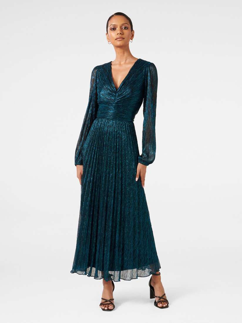 Buy Forever New Self Design V Neck Puff Sleeves Maxi Dress Dresses for Women 25502266 Myntra