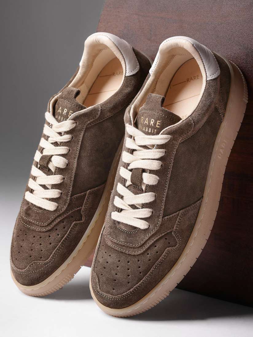 Buy RARE RABBIT Men Woolton Perforated Suede Sneakers Casual Shoes for Men 25504848 Myntra