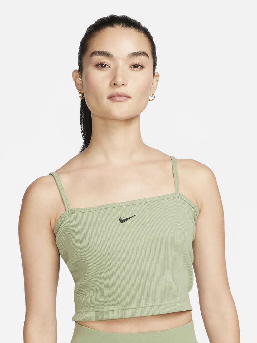 Nike green crop top deals