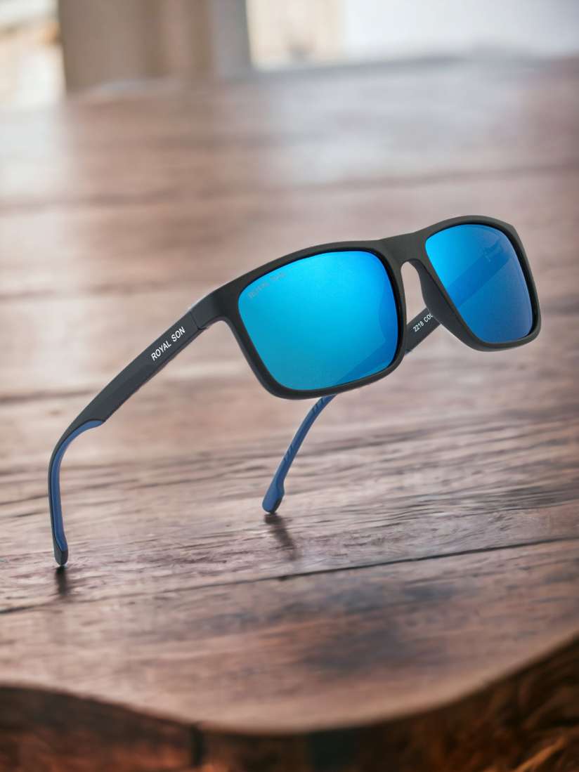 Royal Son Blue Lens Glasses Buy Royal Son Blue Mirrored Polarized
