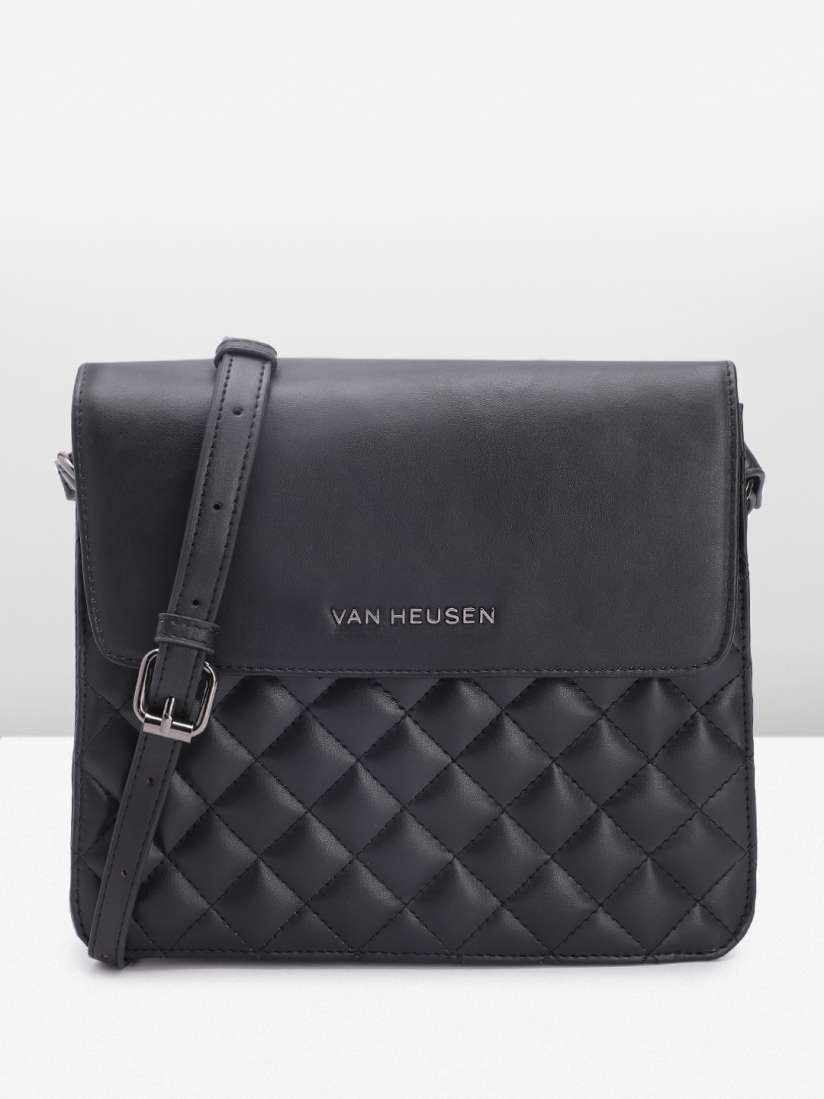 Van heusen black sling bag deals