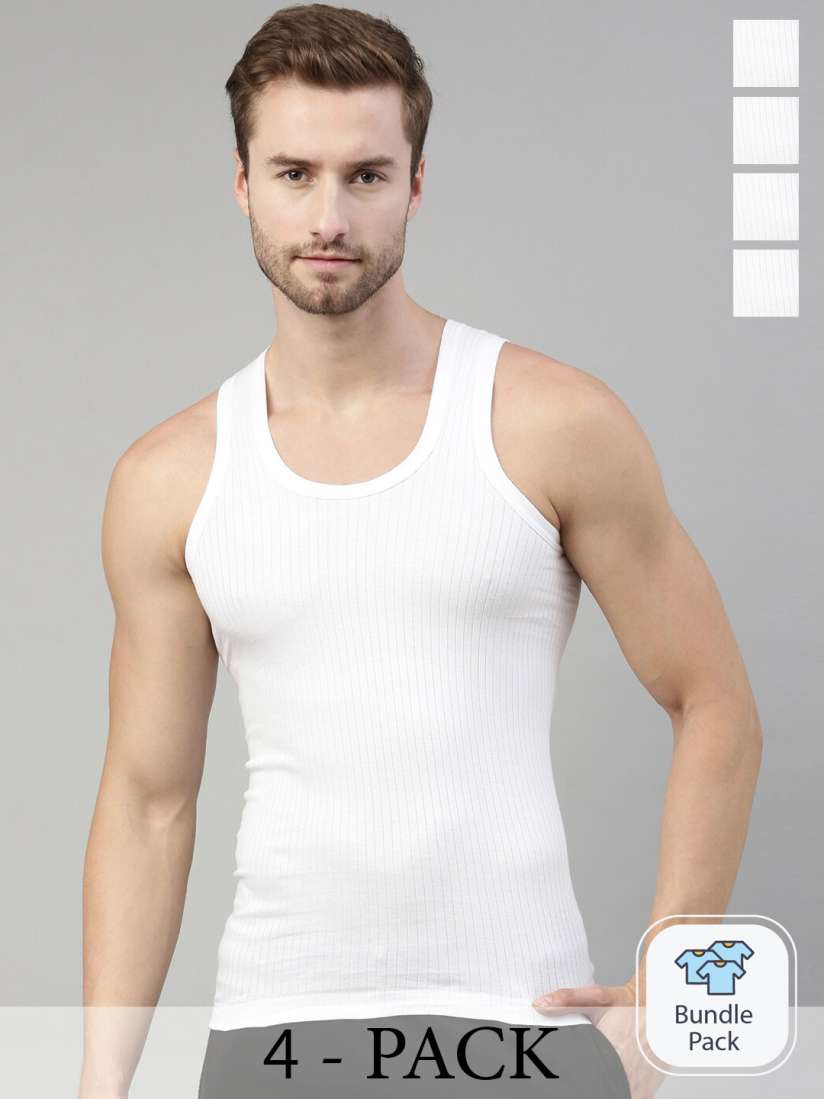 Buy DIXCY SCOTT Pack Of 4 Pure Cotton Sleeveless Innerwear Vests Designer Rn 4 Innerwear Vests for Men 25513278 Myntra