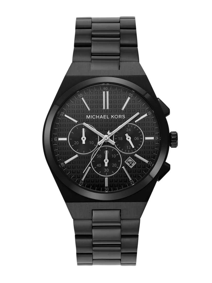 All black michael kors watch on sale