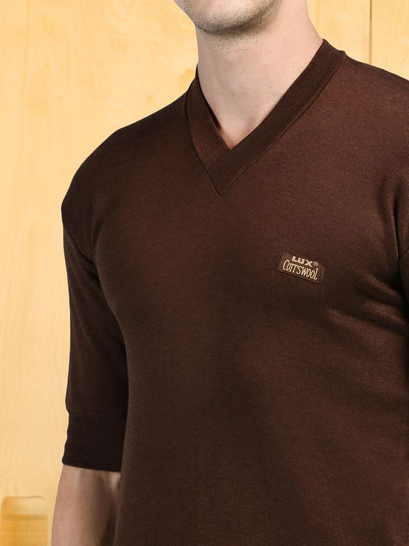 V Neck Thermal Sweater Mens LONGBIDA Men's Thermal Underwear V