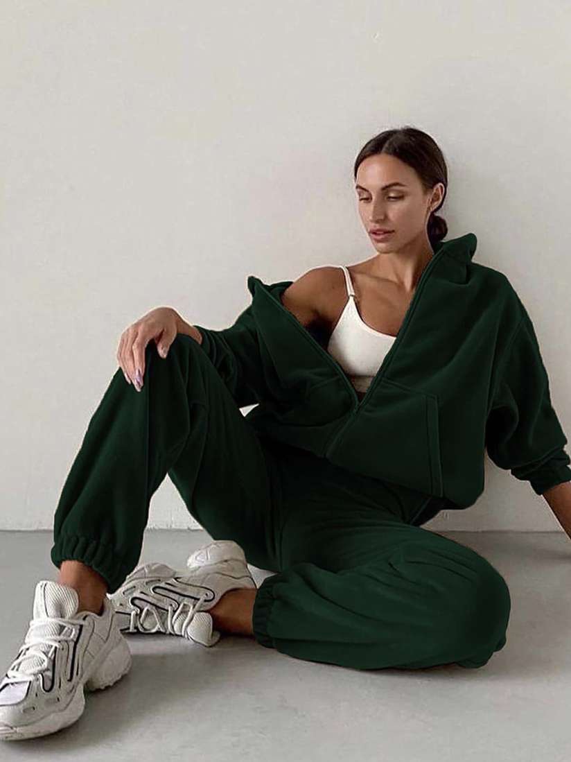 Buy LULU SKY Hooded Loose Fit Tracksuit Tracksuits for Women 25520944 Myntra